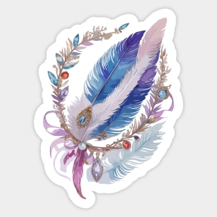 Bird Feathers Sticker